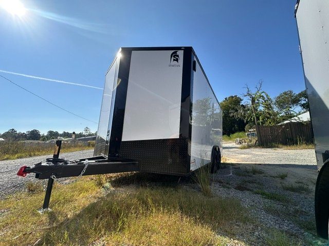 2027 Spartan Cargo 8.5x16 enclosed trailer with black-out trim on the Summerville lot